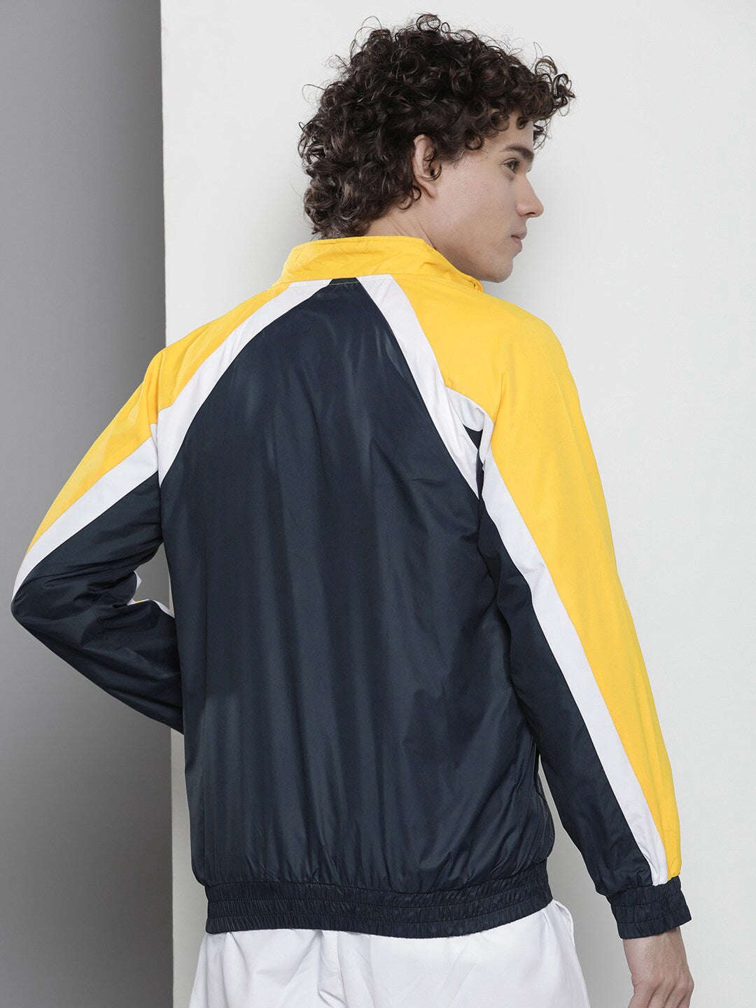 Shop Men Color Block Windcheater Online.