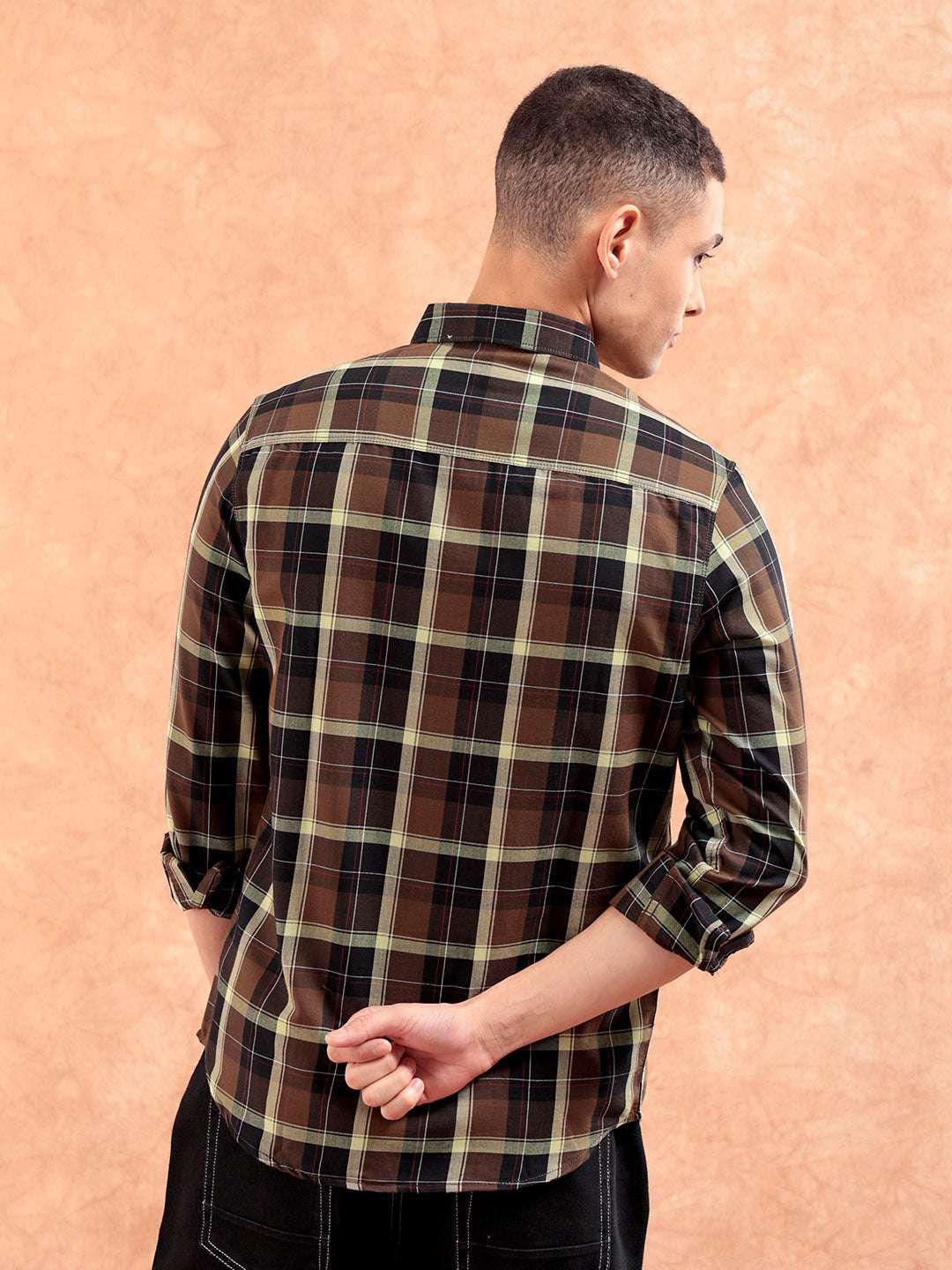 Shop Men Checked Shirt Online.