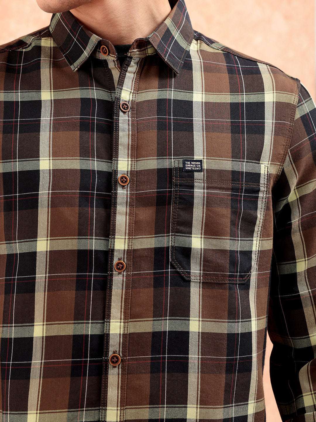 Shop Men Checked Shirt Online.