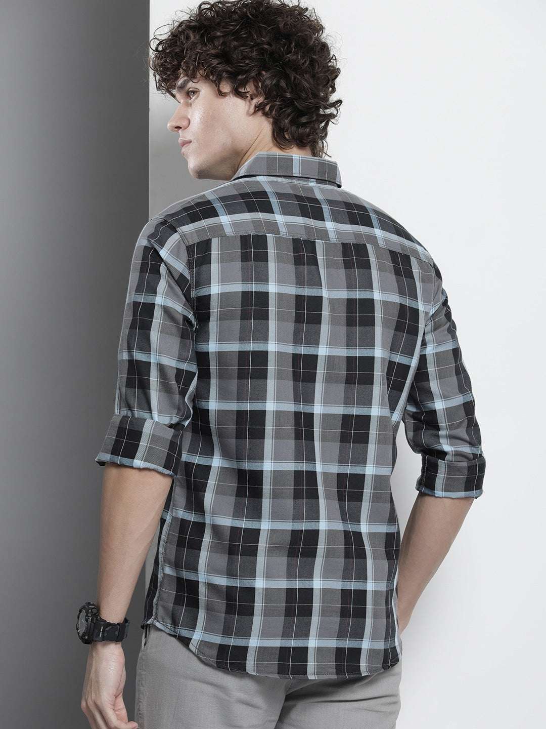 Shop Men Checked Shirt Online.