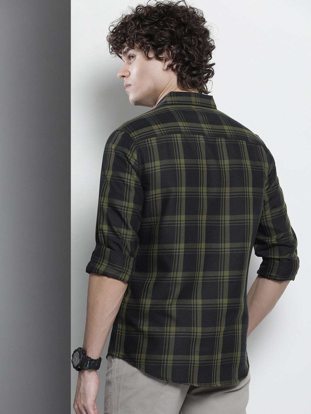 Shop Men Checked Shirt Online.