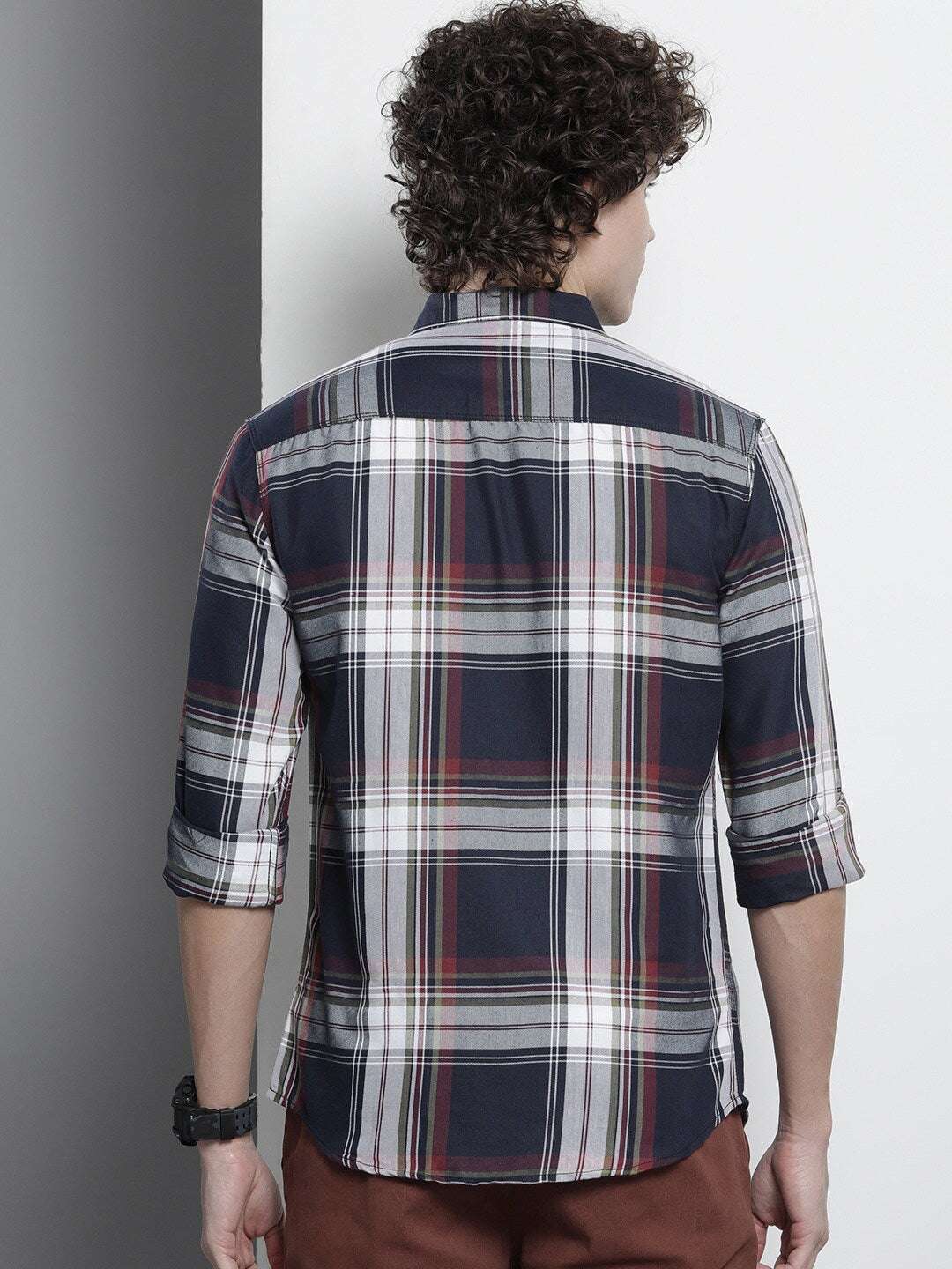 Shop Men Checked Shirt Online.