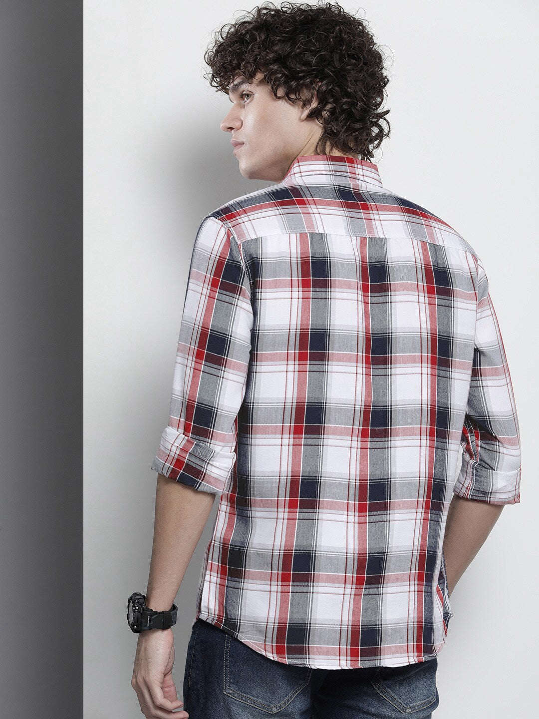 Shop Men Checked Shirt Online.