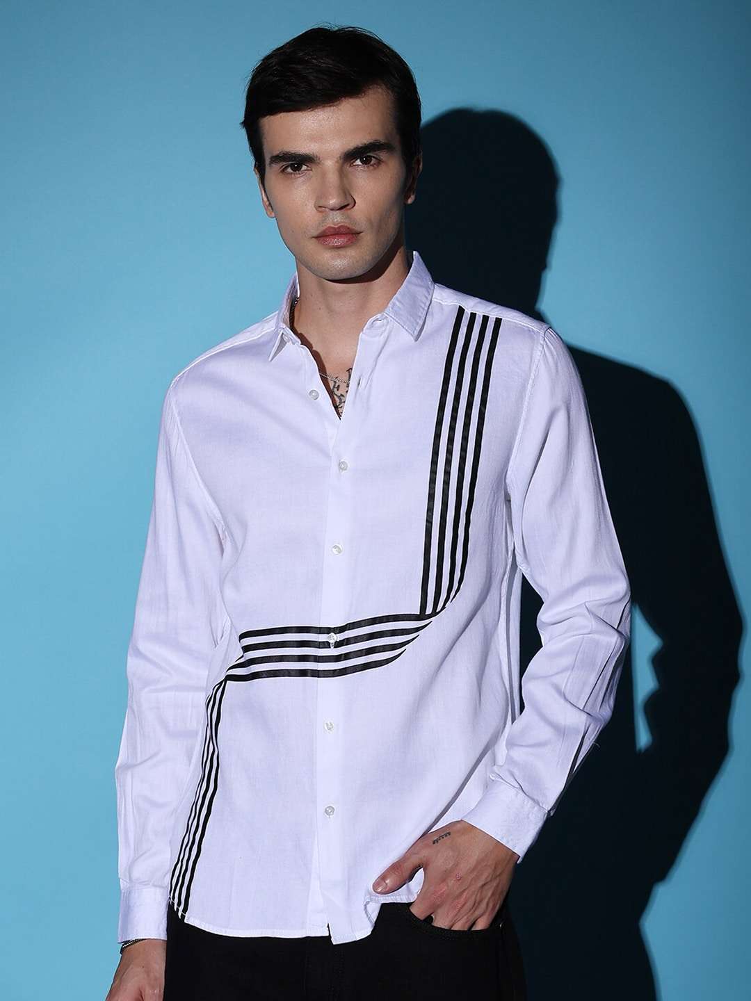 Shop Men Striped Shirt Online.