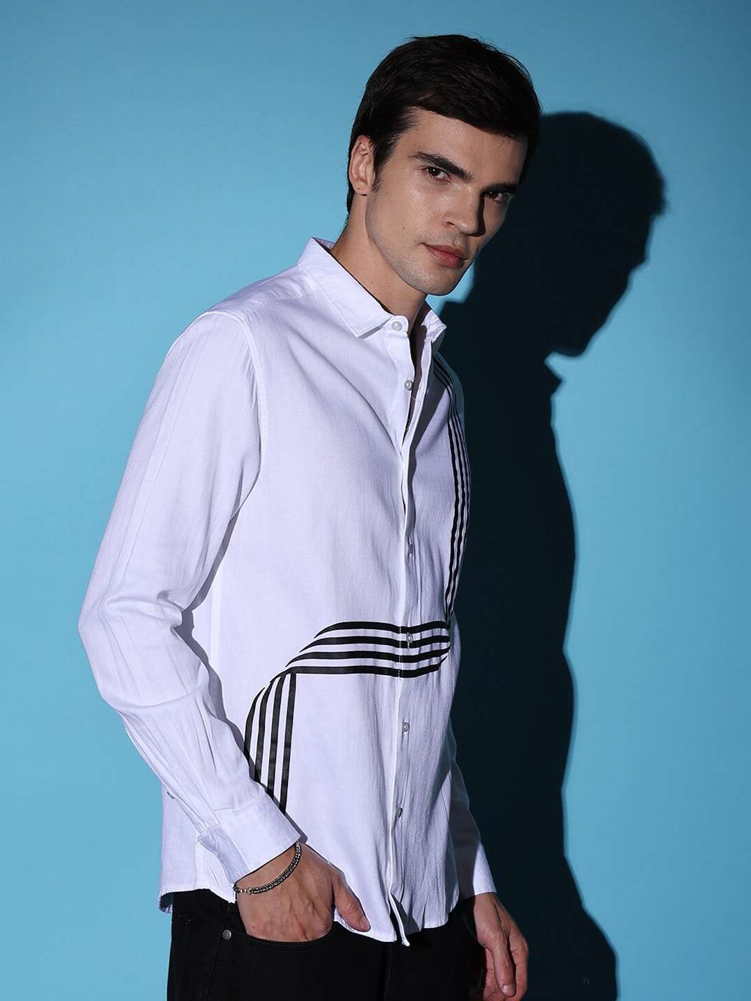 Shop Men Striped Shirt Online.