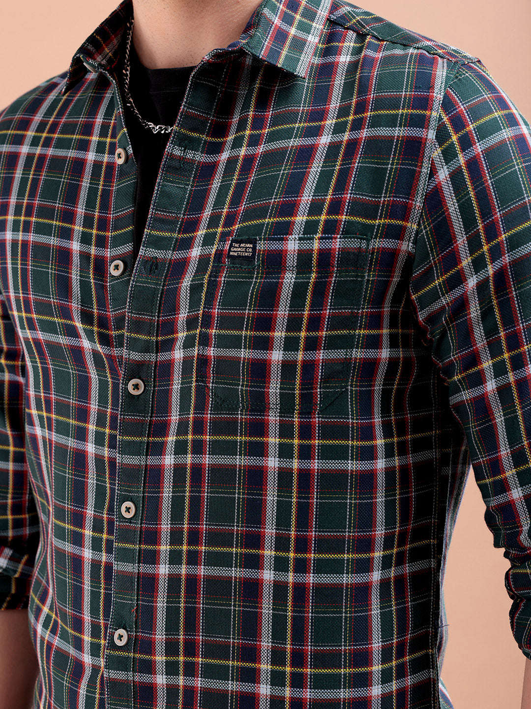 Shop Men Checked Shirt Online.