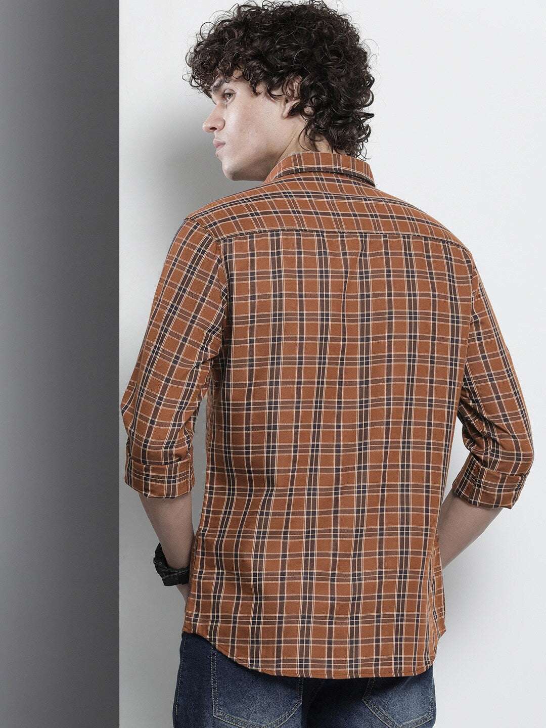 Shop Men Checked Shirt Online.