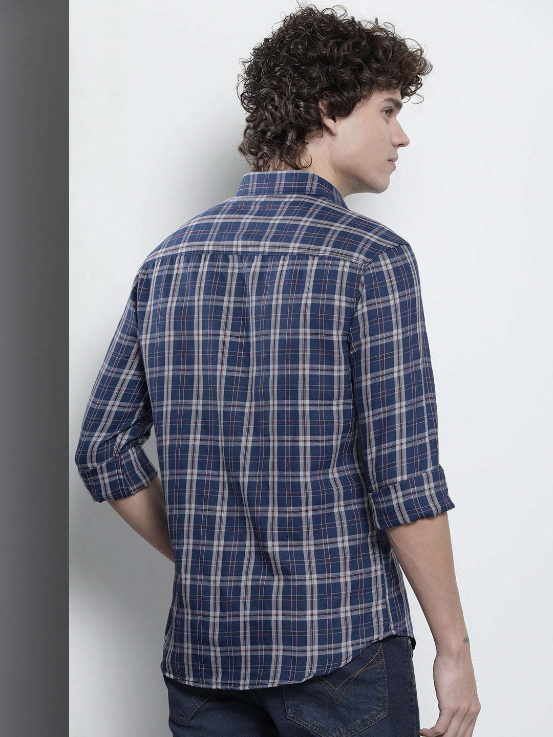 Shop Men Checked Shirt Online.