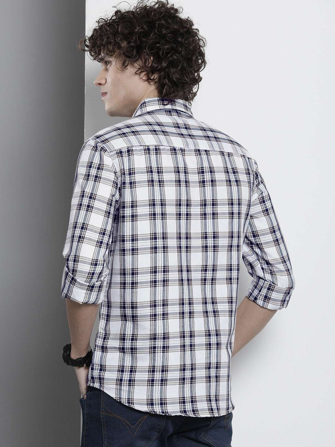 Shop Men Checked Shirt Online.