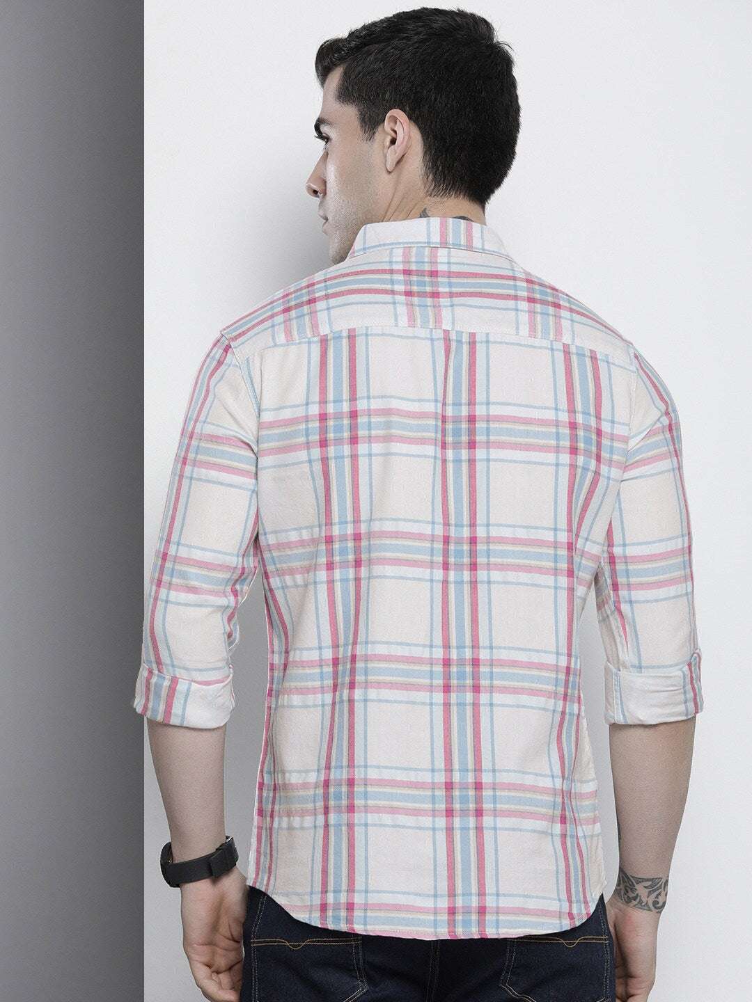 Shop Men Checked Shirt Online.