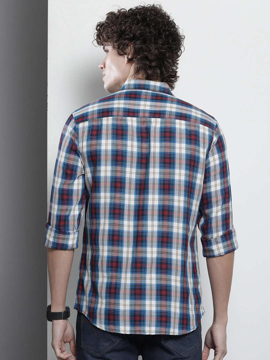 Shop Men Checked Shirt Online.