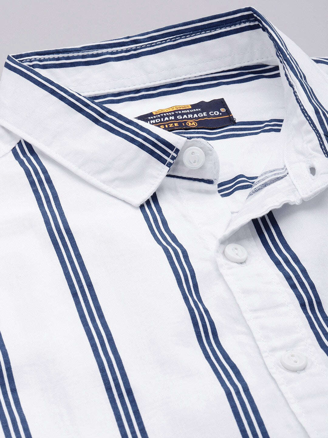 Shop Men's Striped Regular Fit Shirt Online.