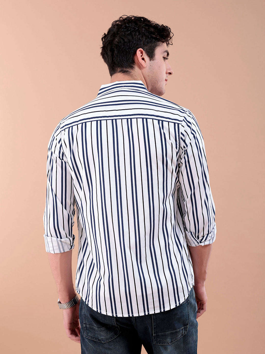 Shop Men Striped Shirt Online.