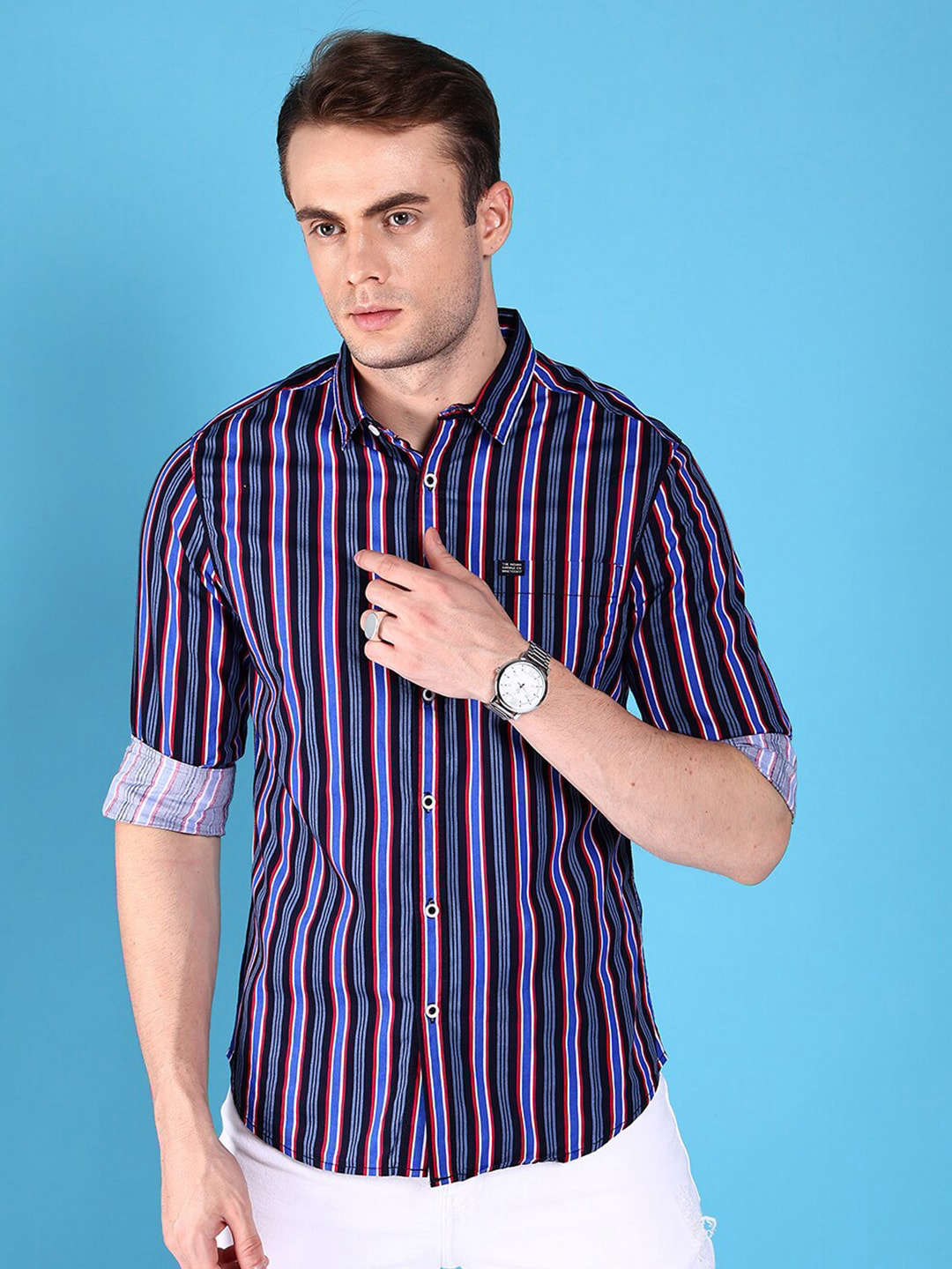 Shop Men Striped Shirt Online.