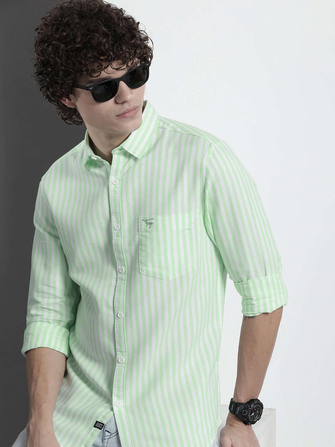 Shop Men Striped Shirt Online.