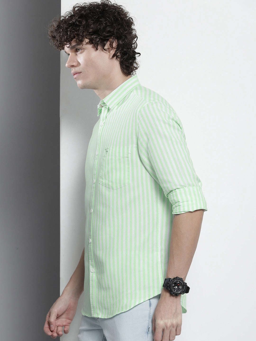 Shop Men Striped Shirt Online.