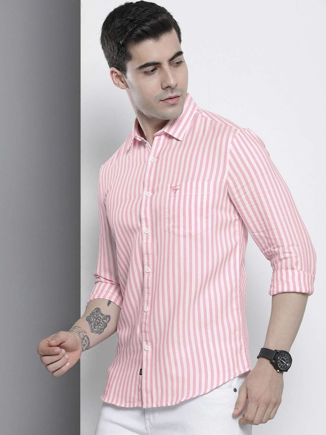 Shop Men Striped Shirt Online.