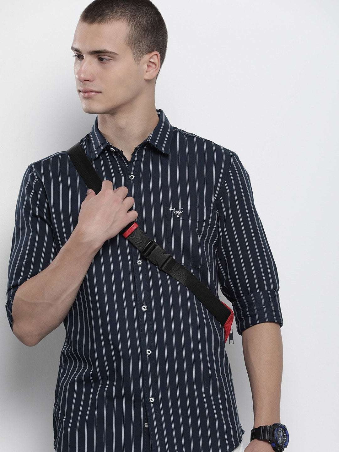 Shop Men Striped Shirt Online.