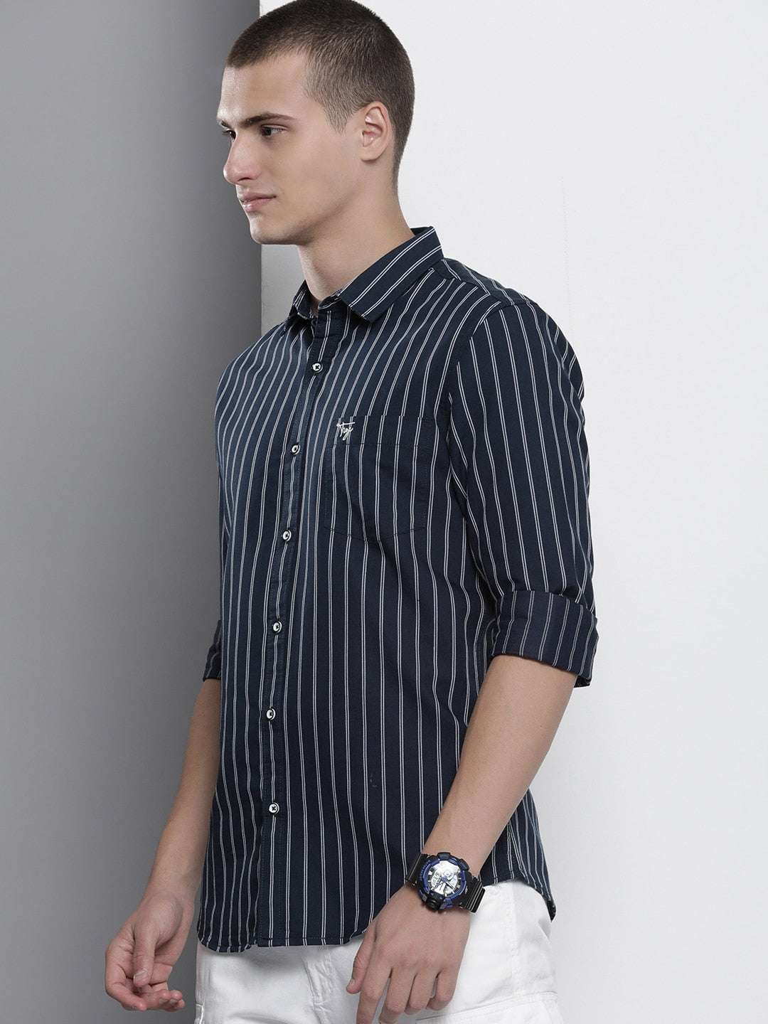 Shop Men Striped Shirt Online.