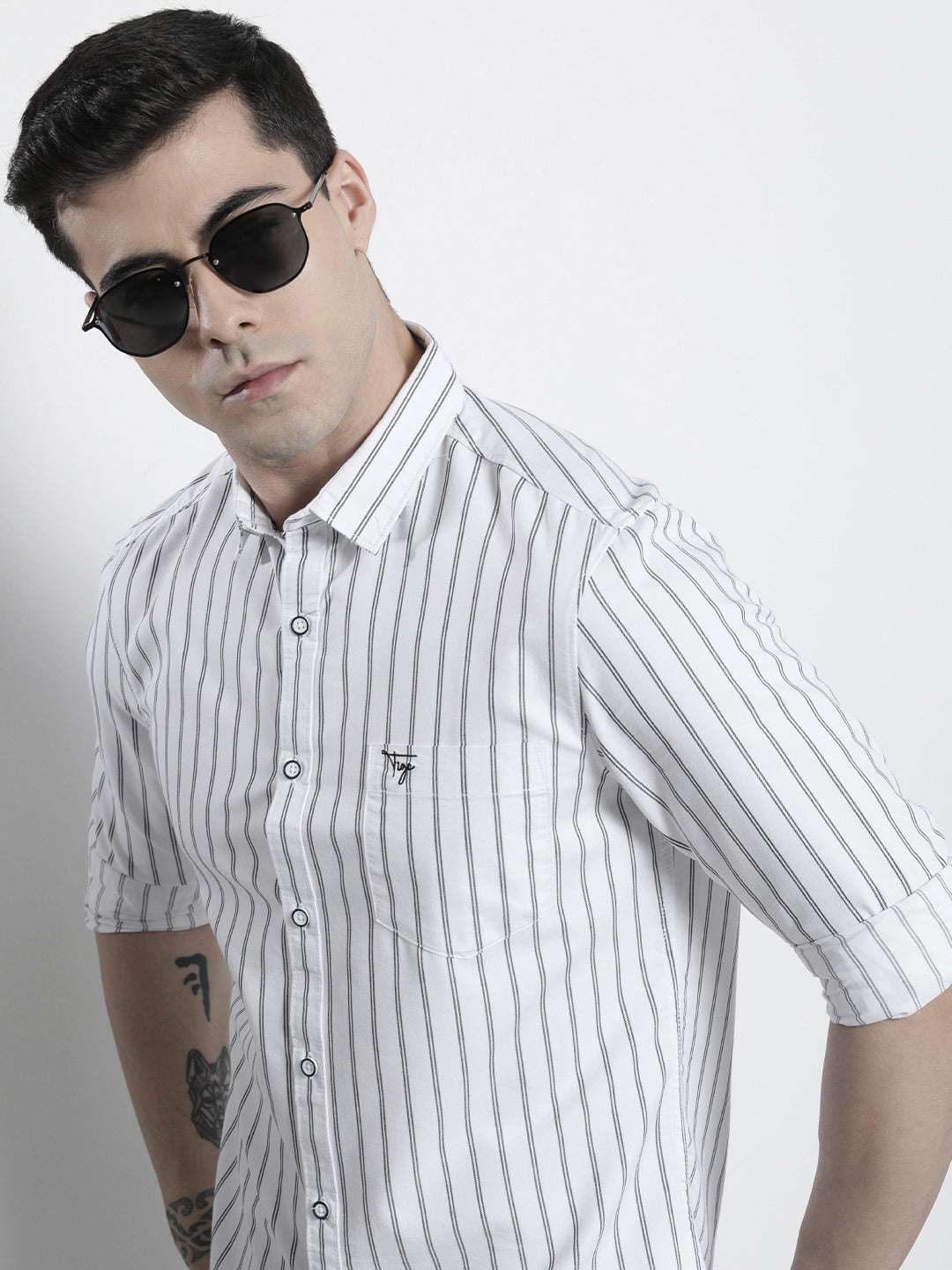 Shop Men Striped Shirt Online.