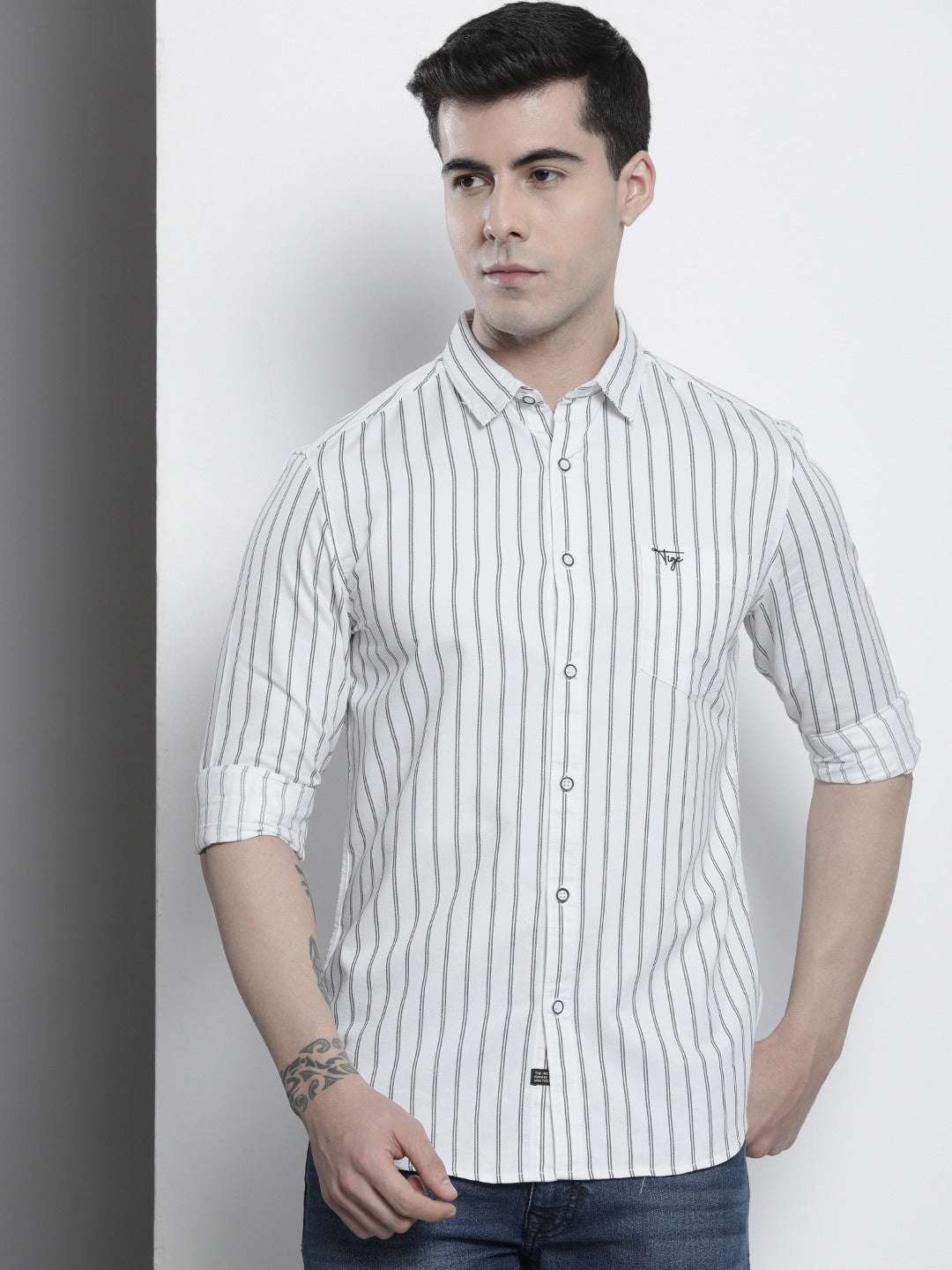 Shop Men Striped Shirt Online.