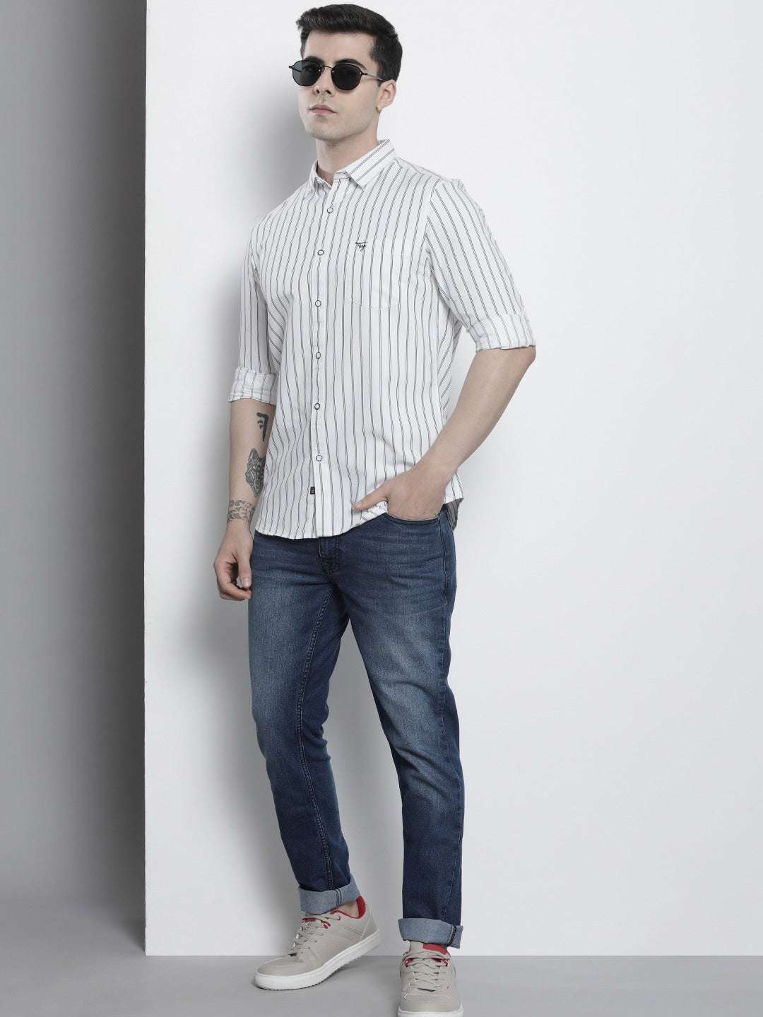 Shop Men Striped Shirt Online.