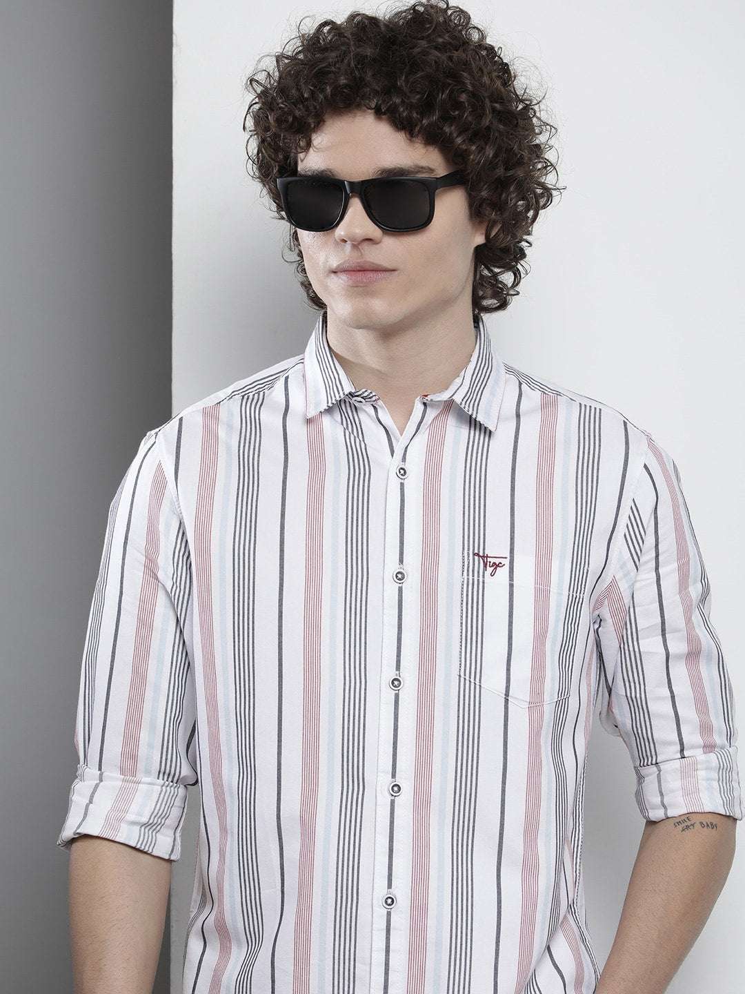 Shop Men Striped Shirt Online.