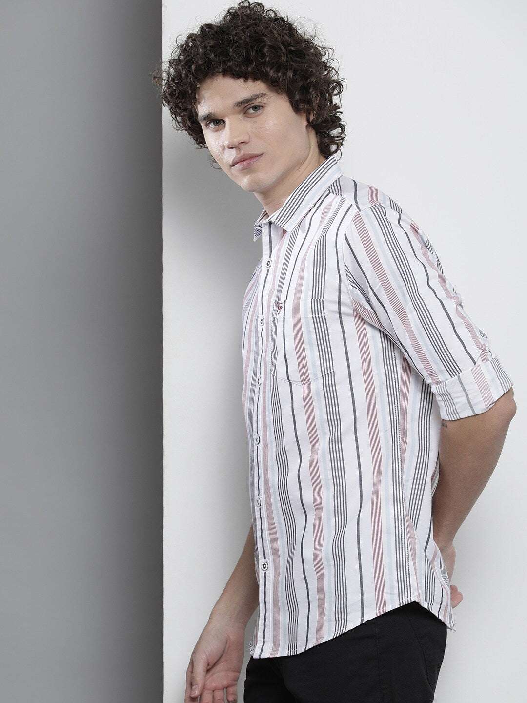 Shop Men Striped Shirt Online.