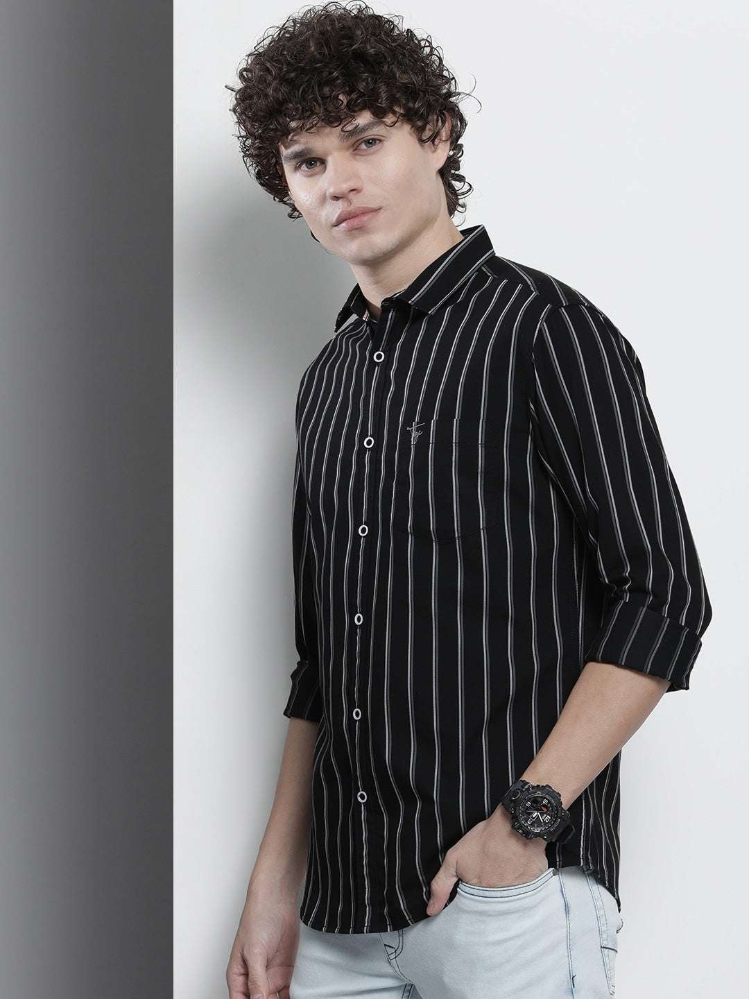 Shop Men Striped Shirt Online.