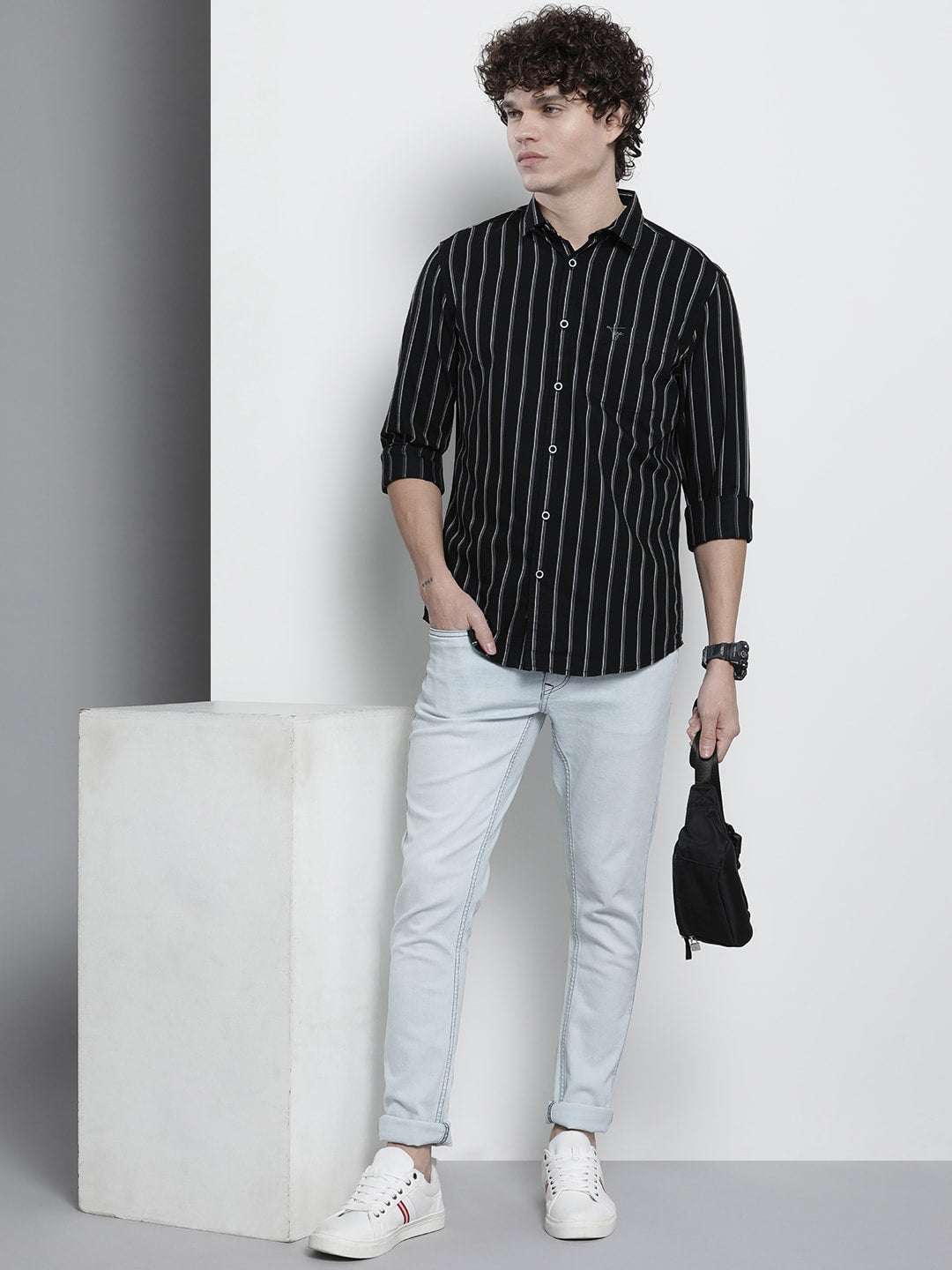 Shop Men Striped Shirt Online.