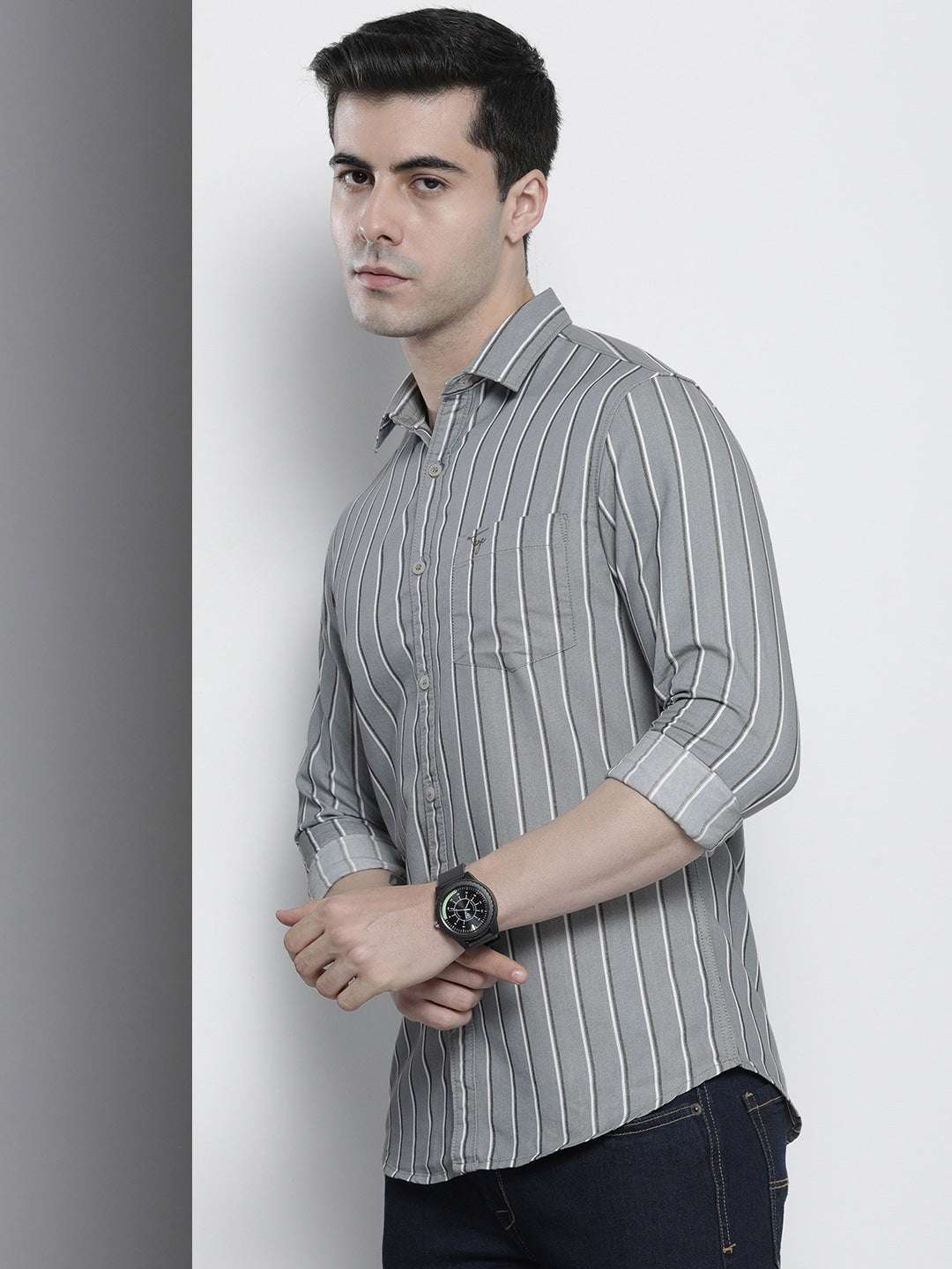 Shop Men Striped Shirt Online.