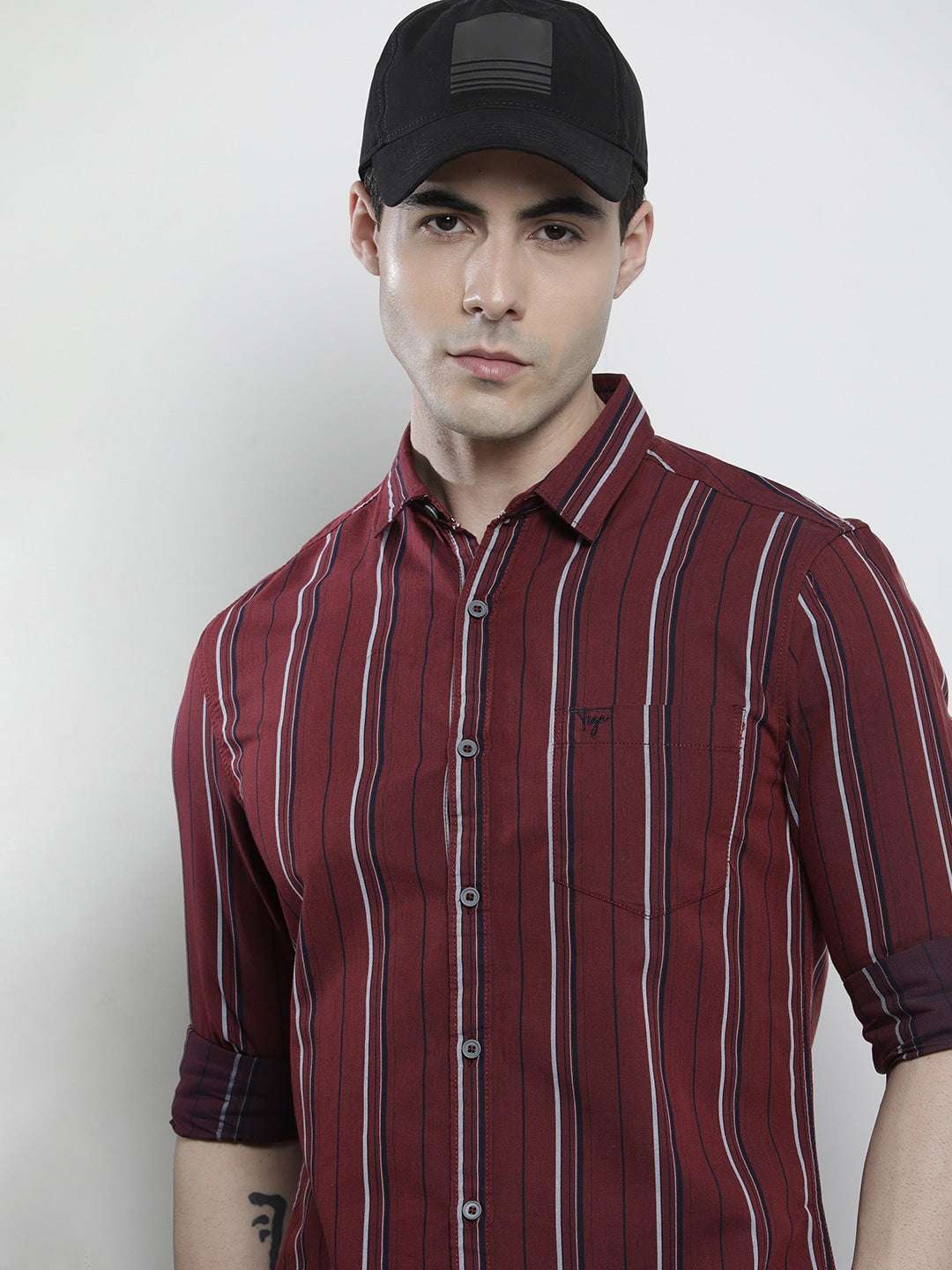 Shop Men Striped Shirt Online.