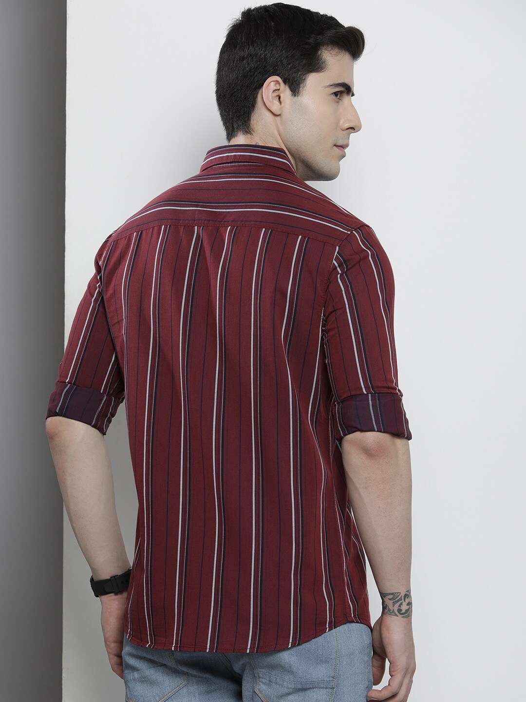 Shop Men Striped Shirt Online.