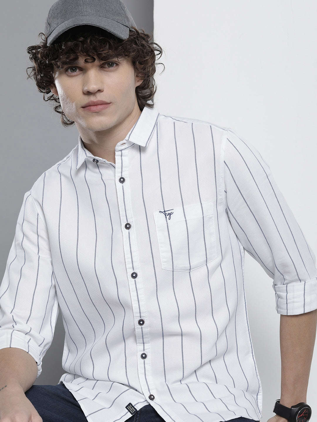 Shop Men Striped Shirt Online.