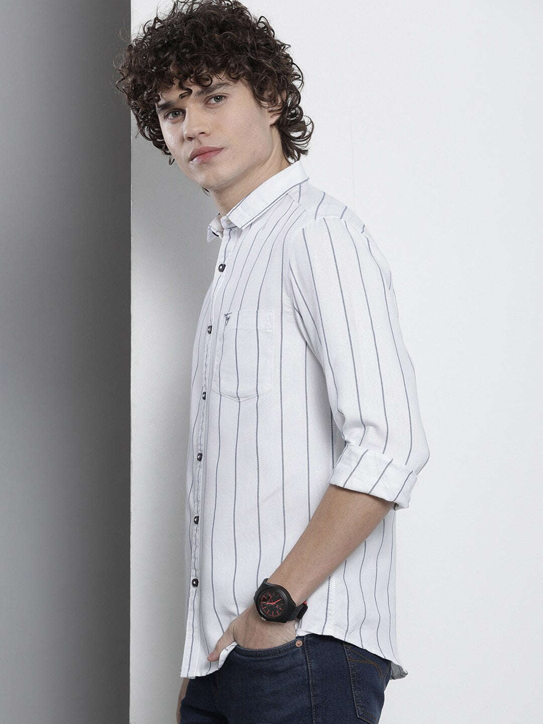 Shop Men Striped Shirt Online.