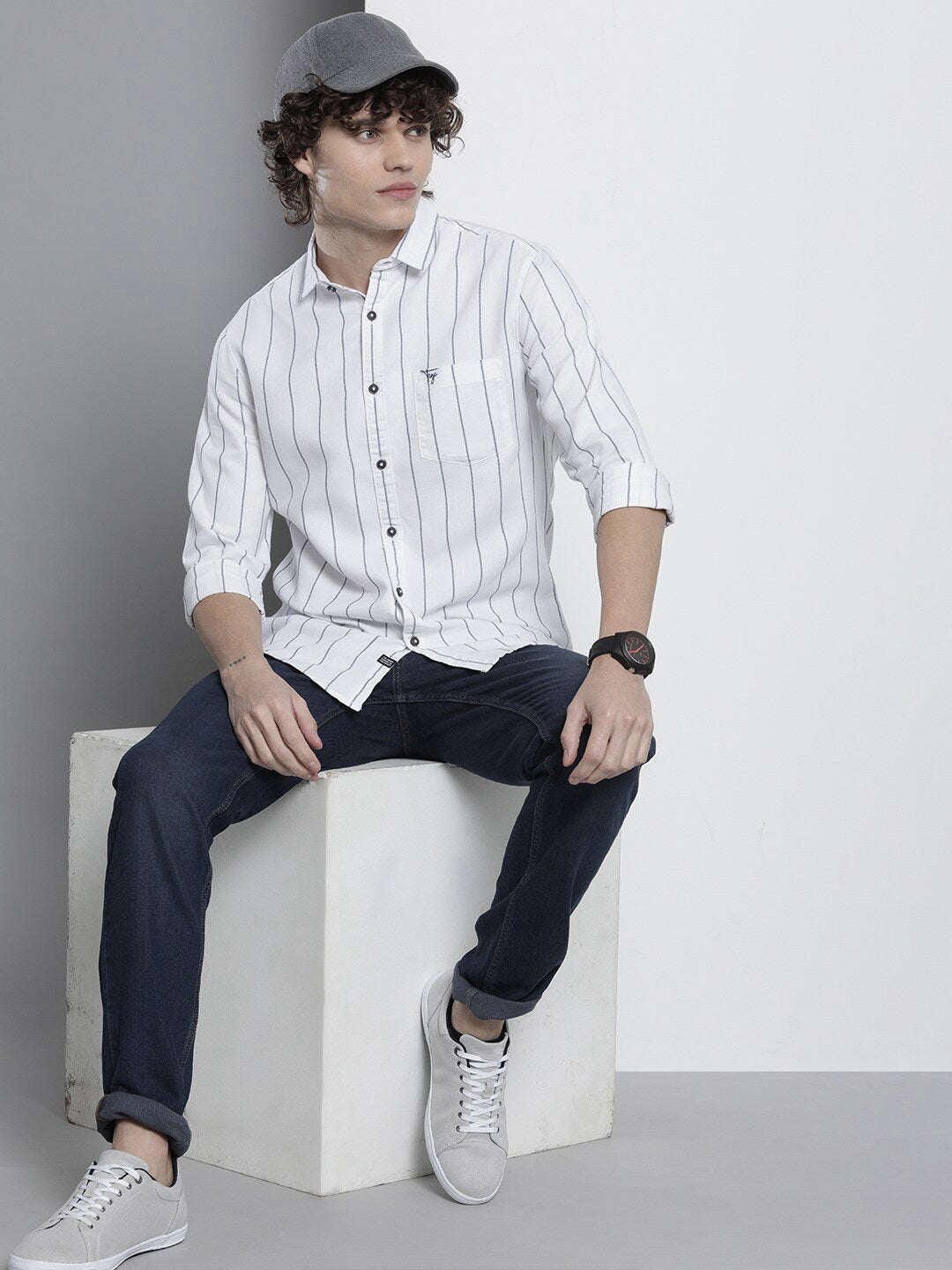 Shop Men Striped Shirt Online.