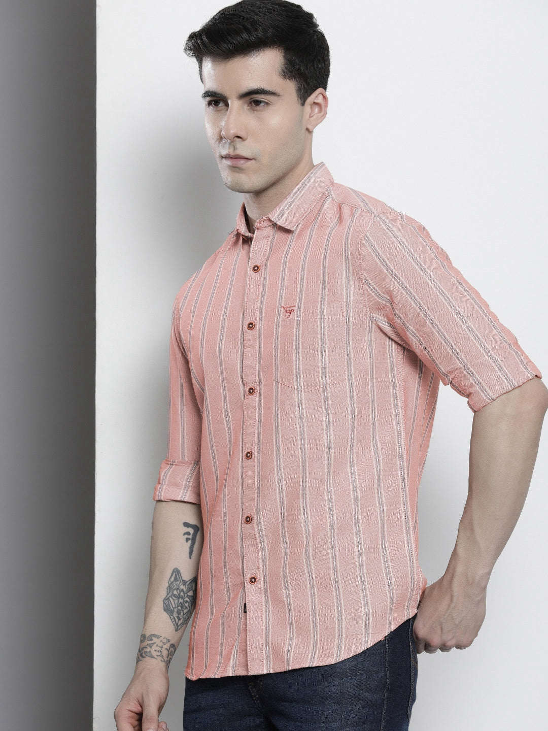 Shop Men Striped Shirt Online.