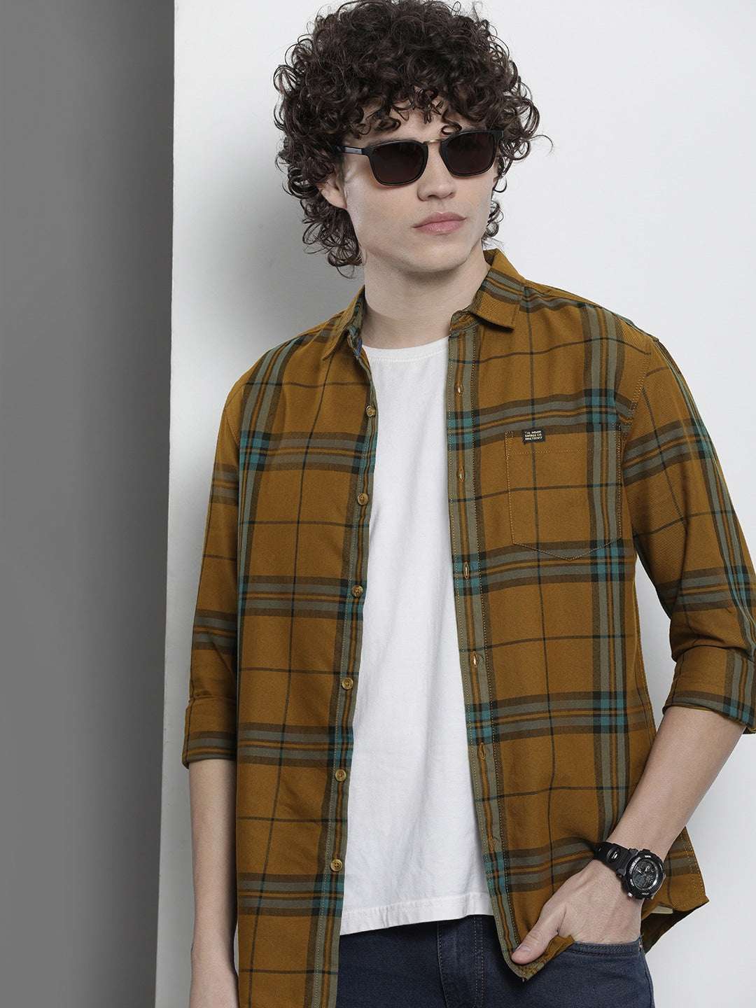 Shop Men Checkered Shirt Online.