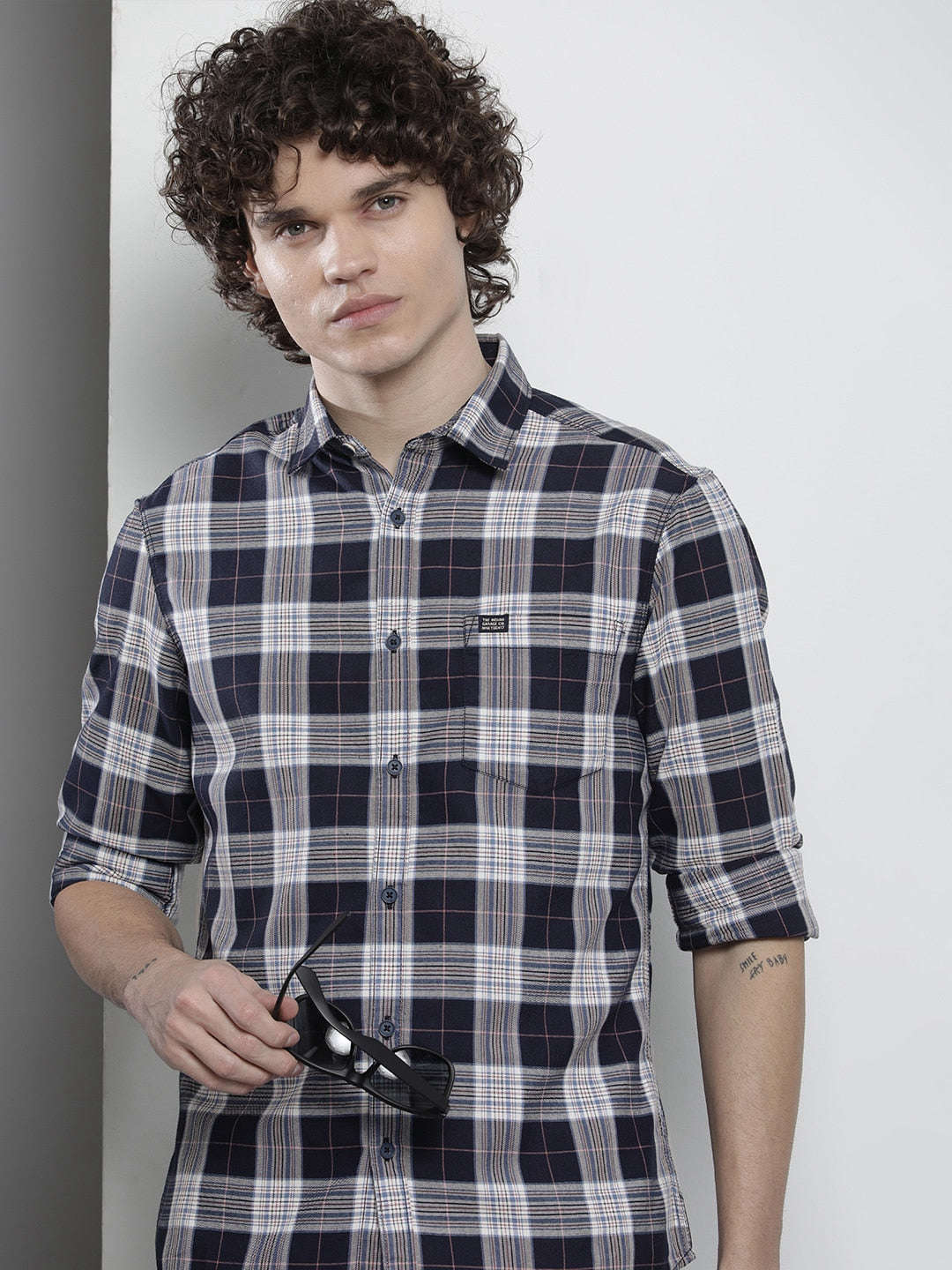 Shop Men Checked Shirt Online.