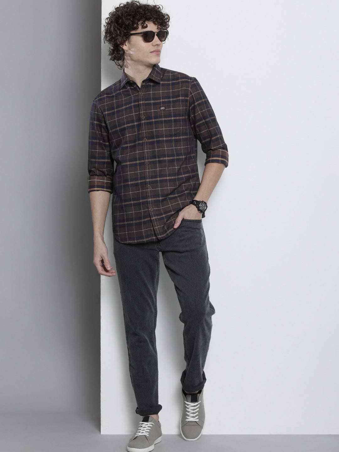 Shop Men Checkered Shirt Online.