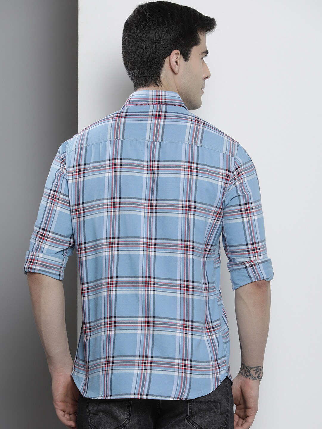 Shop Men Checked Shirt Online.