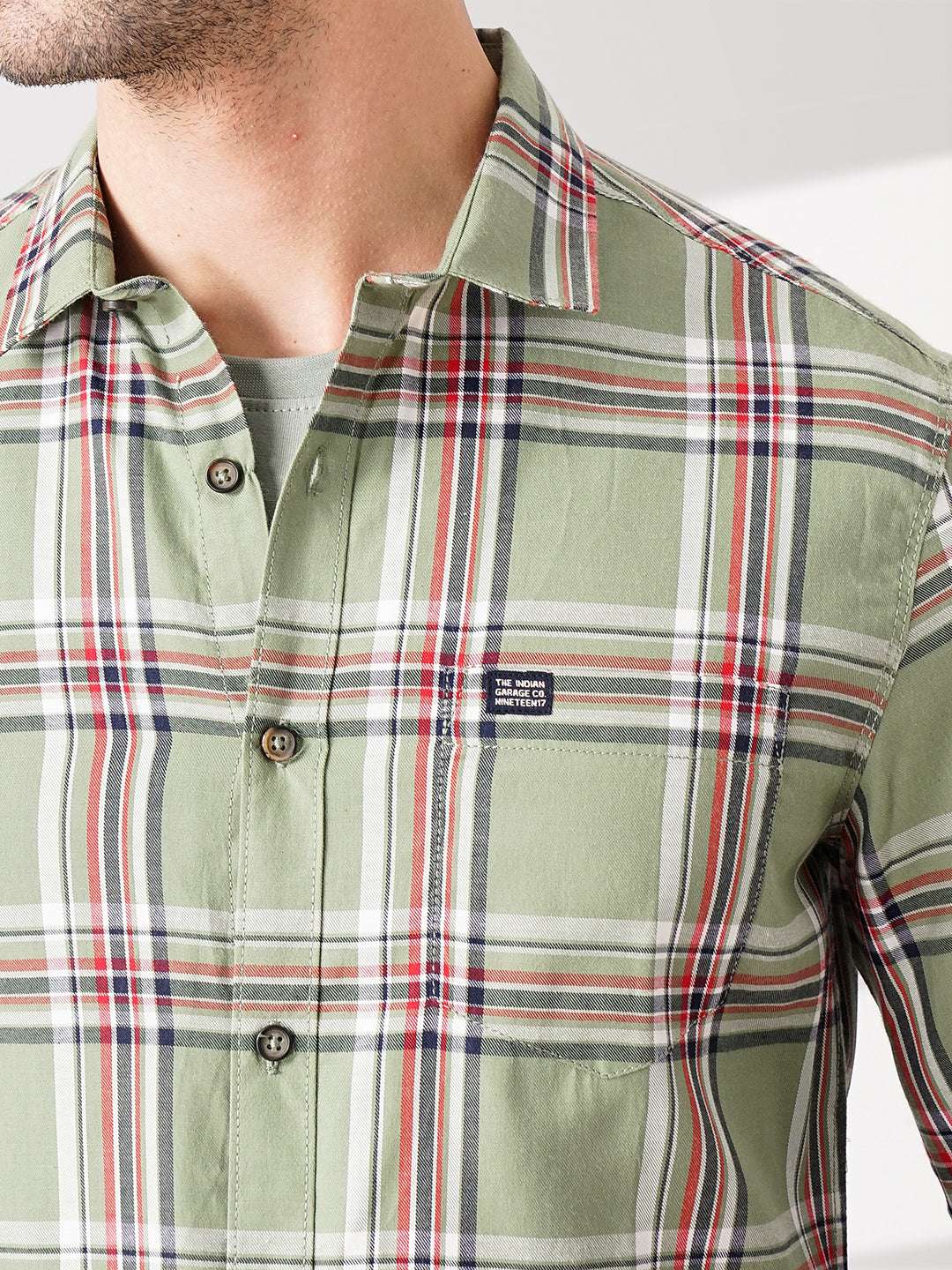 Shop Men Checked Shirt Online.