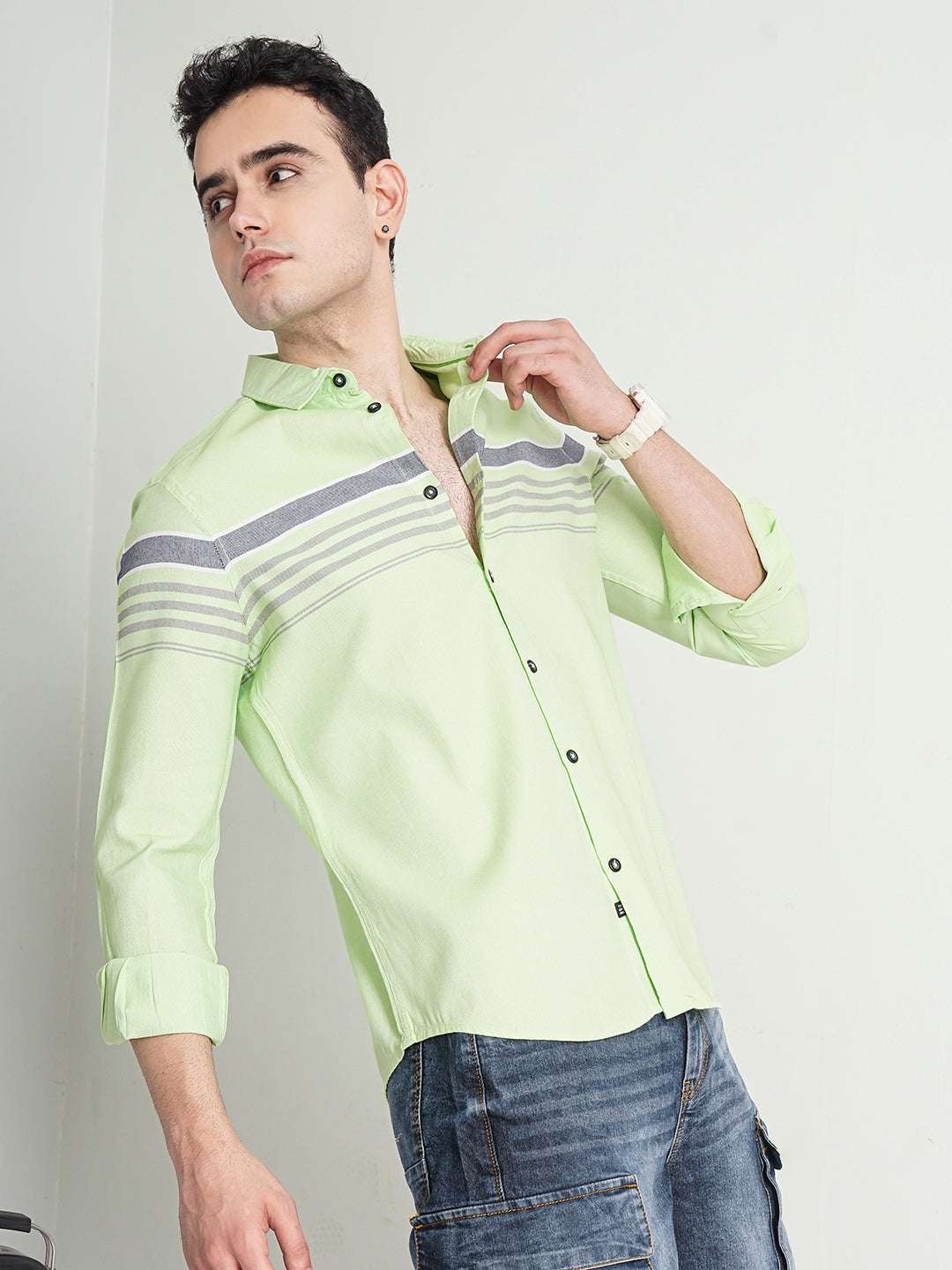 Shop Men Striped Shirt Online.