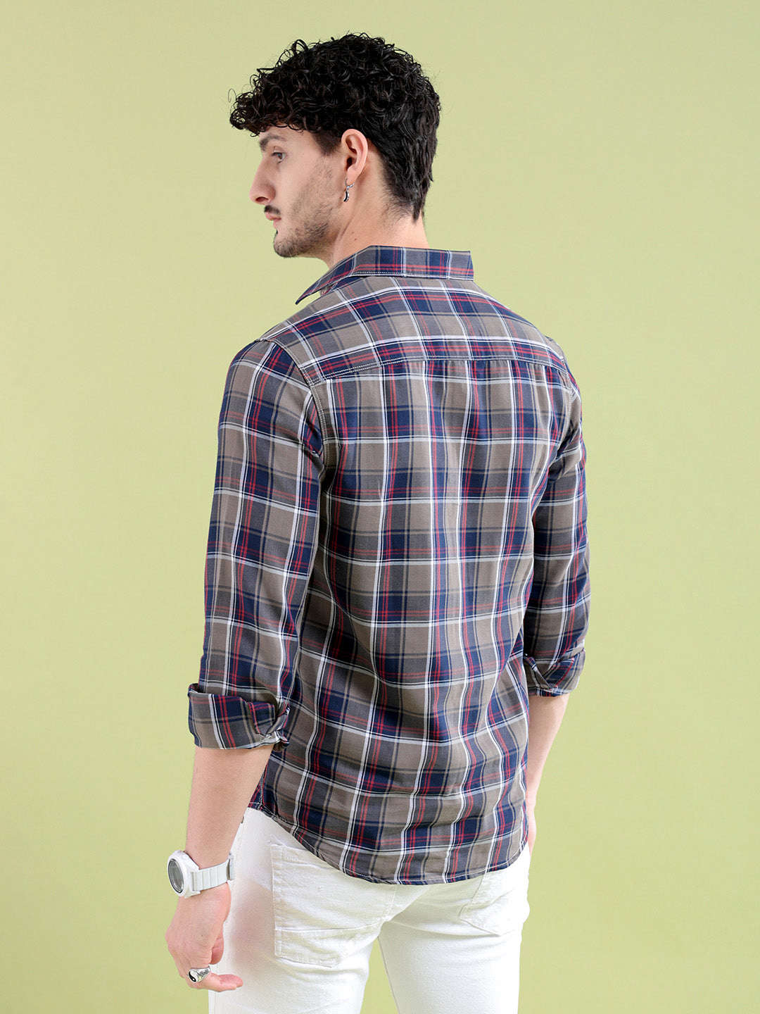 Shop Men Checked Shirt Online.