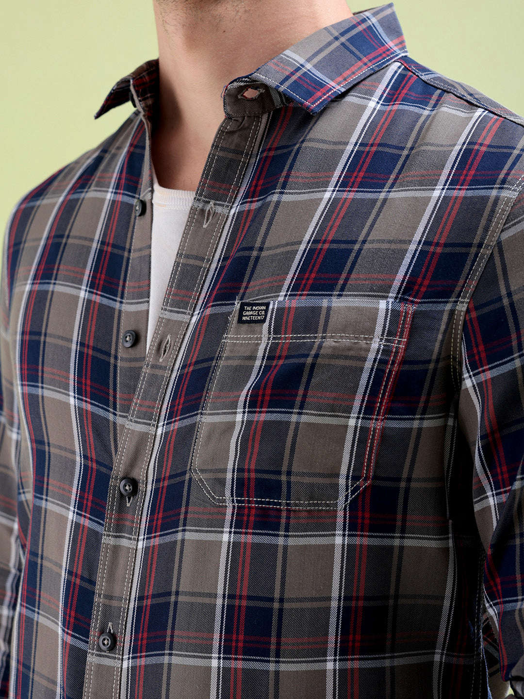 Shop Men Checked Shirt Online.