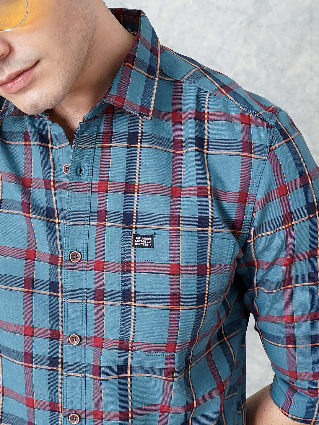 Shop Men Checked Shirt Online.