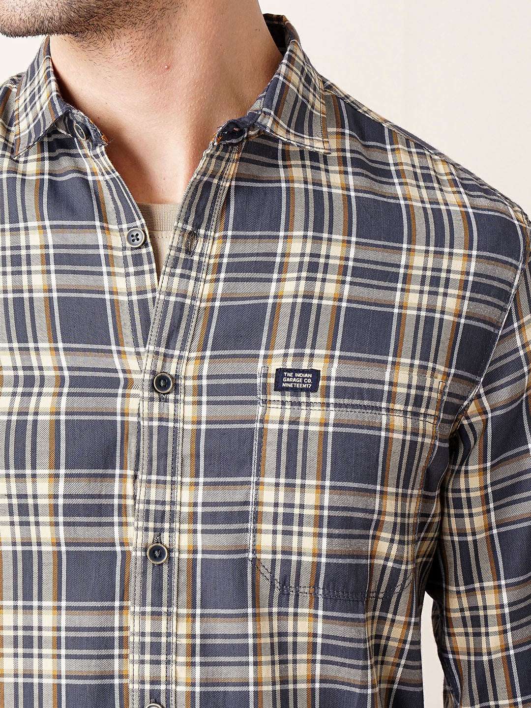 Shop Men Checked Shirt Online.