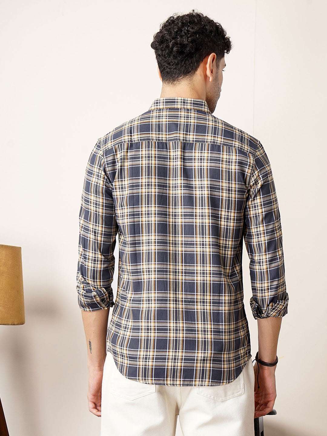 Shop Men Checked Shirt Online.