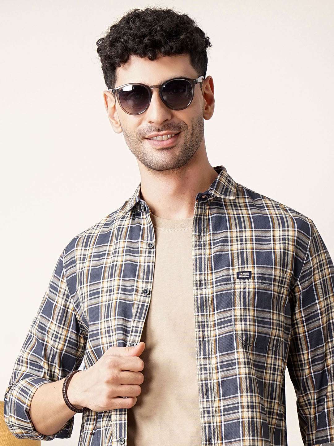 Shop Men Checked Shirt Online.