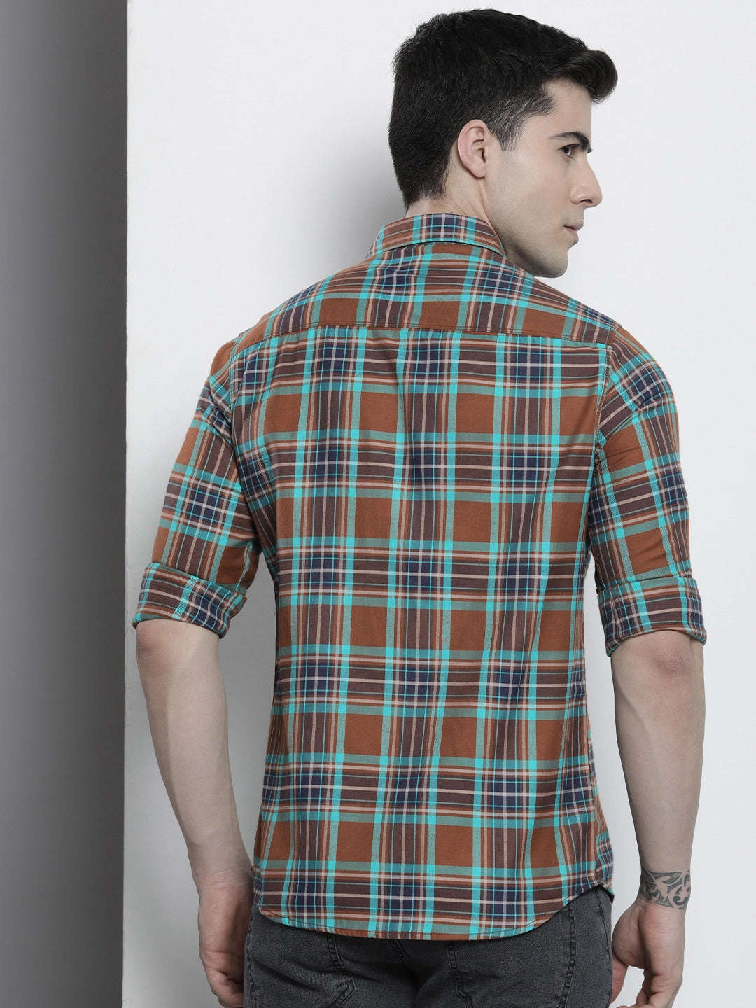 Shop Men Checkered Shirt Online.